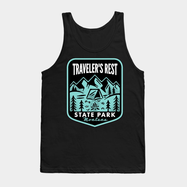 Traveler's Rest State Park Montana Tank Top by HalpinDesign